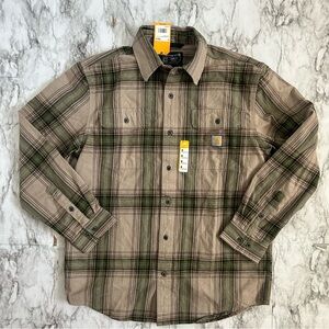 Carhartt | NWT men’s size medium Loose Fit Heavyweight Flannel Plaid Shirt